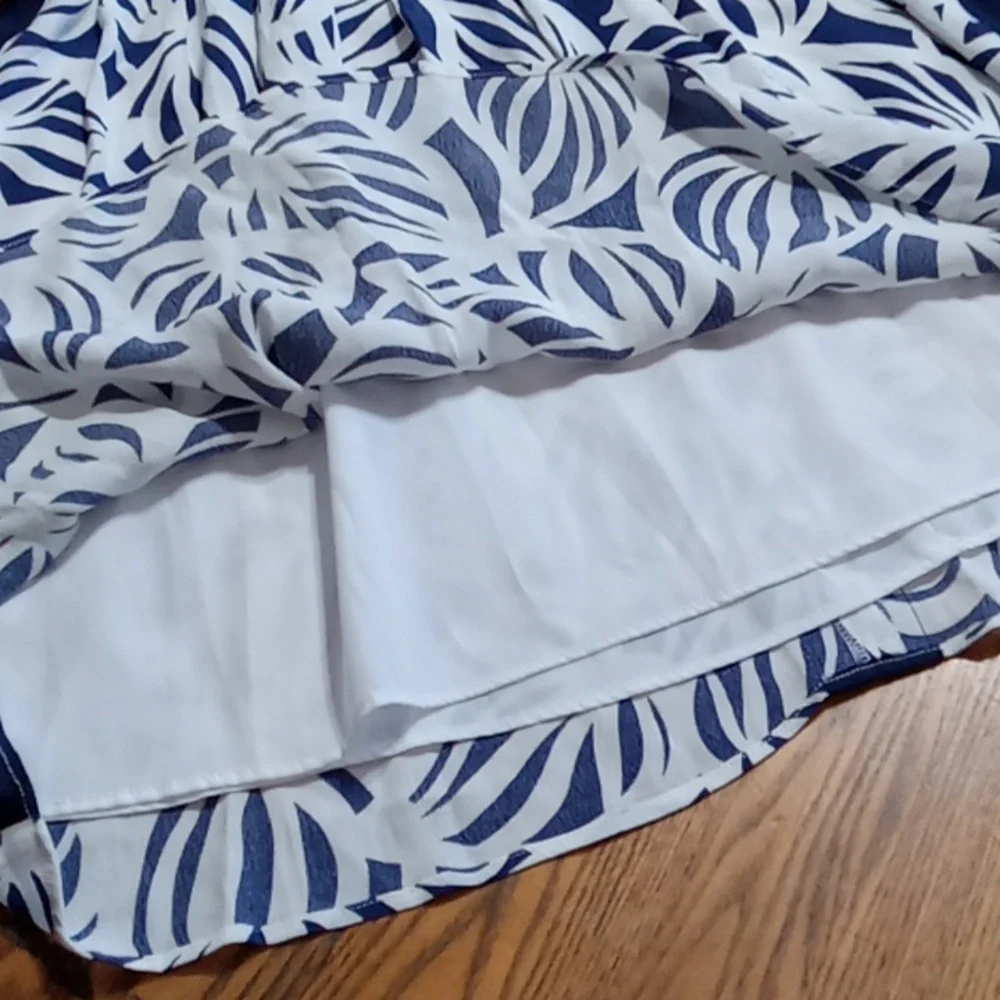 LILLY PULITZER DRESS 2 Womens NAVY BLUE WHITE New Summer Party Casual - Picture 7 of 12